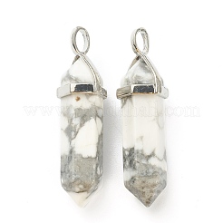 Natural Howlite Pointed Pendants&nbsp;G-M378-01P-A38