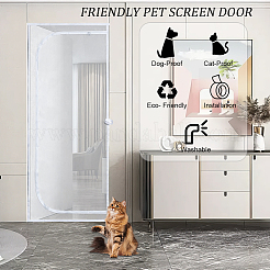 Plastic & Polyester Door Curtain&nbsp;AJEW-WH0481-148