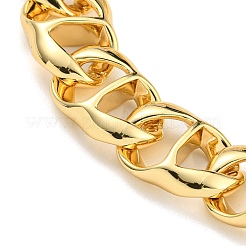 Ion Plating(IP) 304 Stainless Steel Twisted Chain Bracelets for Women&nbsp;BJEW-A017-02G