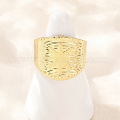 304 Stainless Steel Cuff Rings&nbsp;RJEW-D332-012B-G