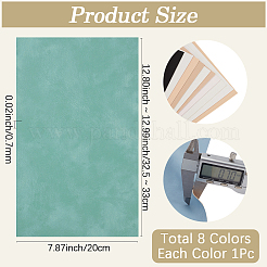 8Pcs 8 Colors Frosted PVC Imitation Leather Fabrics&nbsp;DIY-CL0001-72