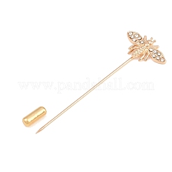 Alloy Rhinestone Lapel Pins Brooch Pins&nbsp;AJEW-E060-01G