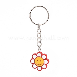 Flower Acrylic Pendant Keychain&nbsp;KEYC-JKC00428-02