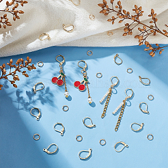 40Pcs Brass Leverback Earring Findings&nbsp;KK-BC0013-02G