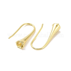 Rack Plating Brass Earring Hooks&nbsp;KK-F839-030A-G