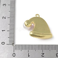 Christmas Brass Enamel Pendants&nbsp;KK-P290-06B-G