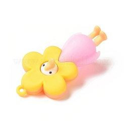 Opaque Resin Cute Duck Big Pendants&nbsp;LS-RESI-D065-B01