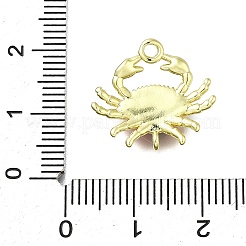 Brass Red Enamel Carb Links Connector Charms&nbsp;KK-K400-19G