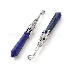 Natural Lapis Lazuli Big Pointed Pendants&nbsp;G-G797-05P-05