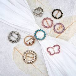 9Pcs 9 Style Alloy Rhinestone Buckles&nbsp;DIY-SZ0008-58