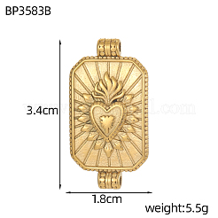 304 Stainless Steel Connector Charms&nbsp;STAS-OY010-46G
