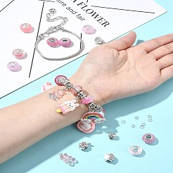 DIY Cartoon Resin & Alloy European Beads Bracelets Making Kits&nbsp;DIY-FS0007-21