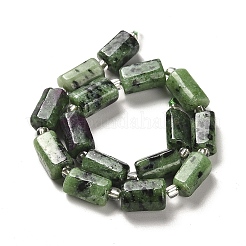 Natural Ruby in Zoisite Beads Strands&nbsp;G-N327-06-02