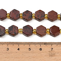 Natural Mahogany Obsidian Beads Strands&nbsp;G-F833-B12-01