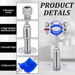 304 Stainless Steel & Silicone Pipe Clamps&nbsp;AJEW-WH0481-543