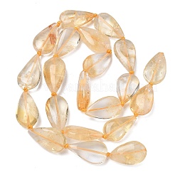 Heated Natural Citrine Beads Strands&nbsp;G-L650-H01-02