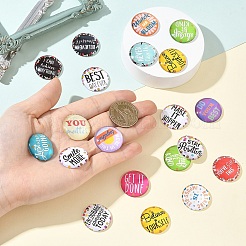20Pcs Glass Cabochons&nbsp;GGLA-YW0001-28