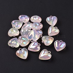 UV Plating Luminous Transparent Acrylic Beads&nbsp;OACR-C001-05