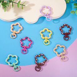 8Pcs Spray Painted Alloy Swivel Snap Hook Clasps&nbsp;FIND-TA0008-66
