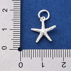 925 Sterling Silver Starfish Charms&nbsp;STER-S010-02A-S