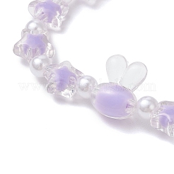 6Pcs 6 Colors Transparent Acrylic Beads Stretch for Women&nbsp;BJEW-JB11736