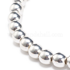 Synthetic Hematite Round Beaded Stretch Bracelet&nbsp;BJEW-JB08582-02