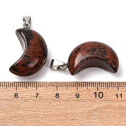 Natural Mahogany Obsidian Pendants&nbsp;G-F820-02L-11