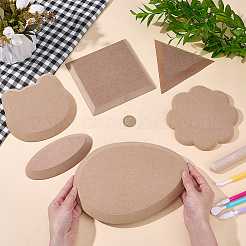 6Pcs 6 Styles MDF Wood Boards&nbsp;DIY-OC0016-35