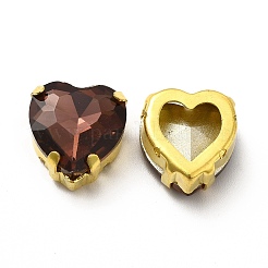 Heart Shaped Sew on Rhinestone&nbsp;GLAA-C024-15D