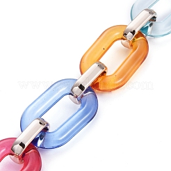 Handmade Transparent Acrylic Cable Chains&nbsp;AJEW-JB00638