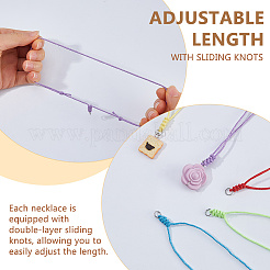 42Pcs 7 Colors Waxed Cotton Necklace Making&nbsp;AJEW-DC00023