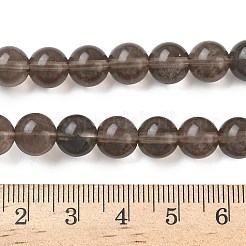 Natural Ice Obsidian Beads Strands&nbsp;G-P590-A01-8mm-01