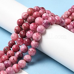 Natural Gemstone Hemimorphite Round Beads Strands&nbsp;G-L145-6mm-03-01