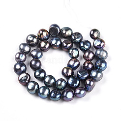 Natural Cultured Freshwater Pearl Beads Strands&nbsp;PEAR-N014-10E-01