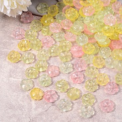 200Pcs 4 Colors Transparent Spray Painted Imitation Jade Glass Beads&nbsp;GLAA-SZ0001-77