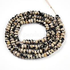 Natural Dalmatian Jasper Beads Strands&nbsp;G-T141-39