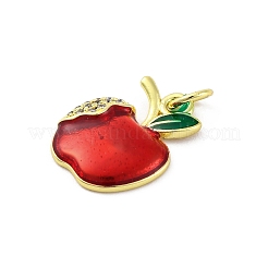 Brass Micro Pave Cubic Zirconia Pendants&nbsp;KK-U066-12G