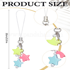 1Pc Resin with Alloy and Nylon Cord Mobile Accessories Decoration&nbsp;HJEW-LP0002-12E
