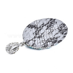 Polymer Clay Rhinestone Pendants&nbsp;RB-S056-13A-P