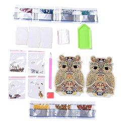 5D DIY Owl Pattern Animal Diamond Painting Pencil Cup Holder Ornaments Kits&nbsp;DIY-C020-03