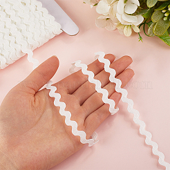 50 Yards Polyester Wavy Fringe Trim Ribbon&nbsp;SRIB-GF0001-42A