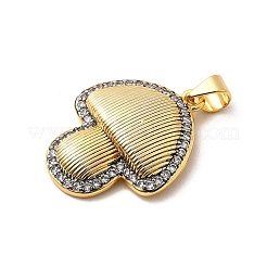 Brass Micro Pave Cubic Zirconia Pendants&nbsp;KK-A266-04E-G