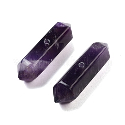 Natural Amethyst Double Terminal Pointed Beads&nbsp;G-A231-01F