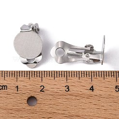Brass Clip-on Earring Findings&nbsp;KK-H166-N
