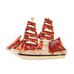 Sailing Boat Enamel Pins&nbsp;JEWB-D303-02G