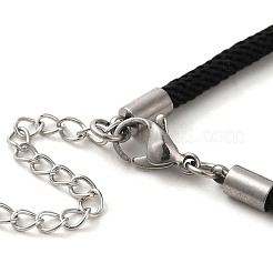 Milan Cord & 304 Stainless Steel Bracelets Making&nbsp;MAK-H004-02D-P01