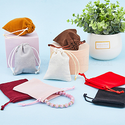 24Pcs 8 Colors Velvet Packing Pouches&nbsp;TP-HY0001-13
