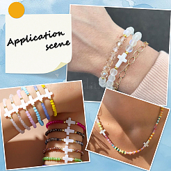 60Pcs Natural Freshwater Shell Beads Strands&nbsp;SSHEL-SC0001-39