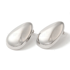 304 Stainless Steel Teardrop Stud Earrings&nbsp;EJEW-C114-31P