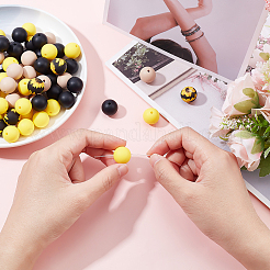 100Pcs Silicone Beads&nbsp;SIL-BC0001-03
